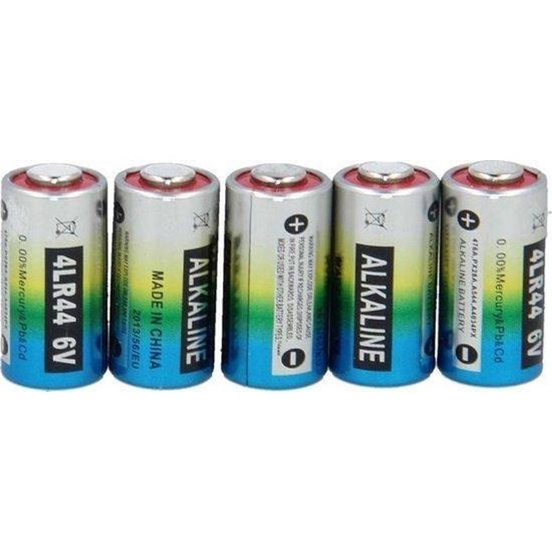 Foto van 5 stuks 4lr44 - 476a - px28a - batterijen - fotobatterij - 6 volt