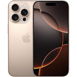 Foto van Apple iphone 16 pro 128gb titanium smartphone bruin