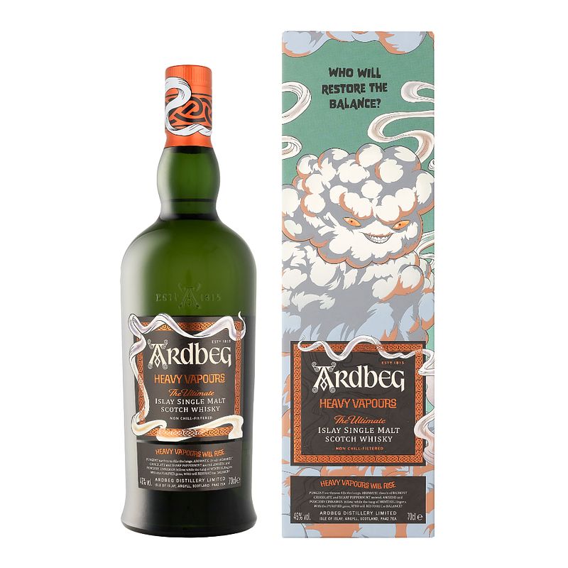 Foto van Ardbeg heavy vapours 70cl whisky + giftbox