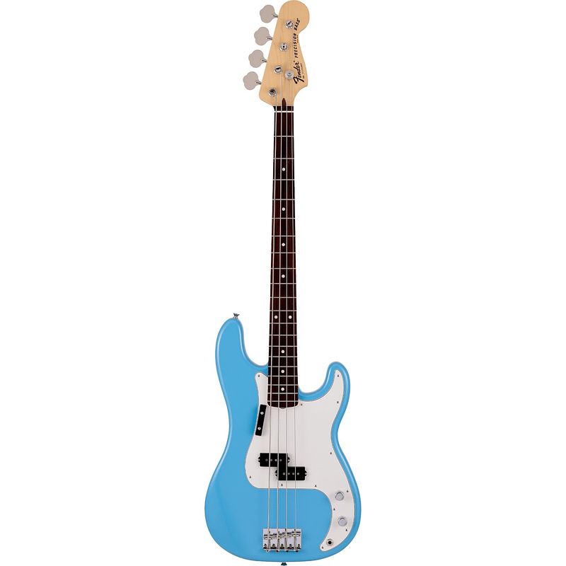 Foto van Fender made in japan limited international color precision bass rw maui blue elektrische basgitaar met gigbag