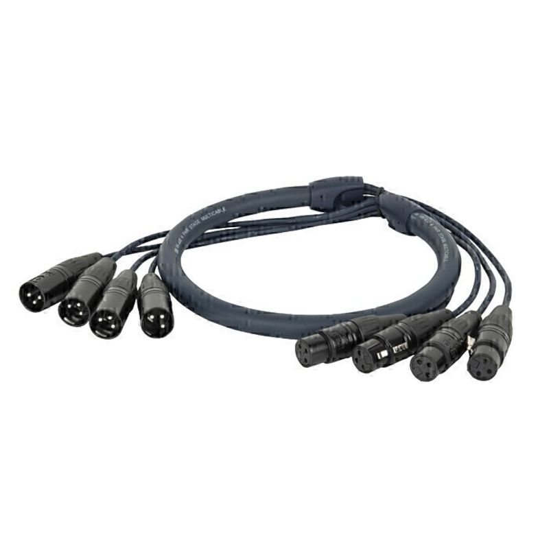 Foto van Dap dmx multi 3-pin 50m multikabel 4-voudig