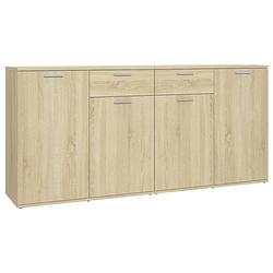 Foto van Vidaxl dressoir 160x36x75 cm spaanplaat sonoma eikenkleurig