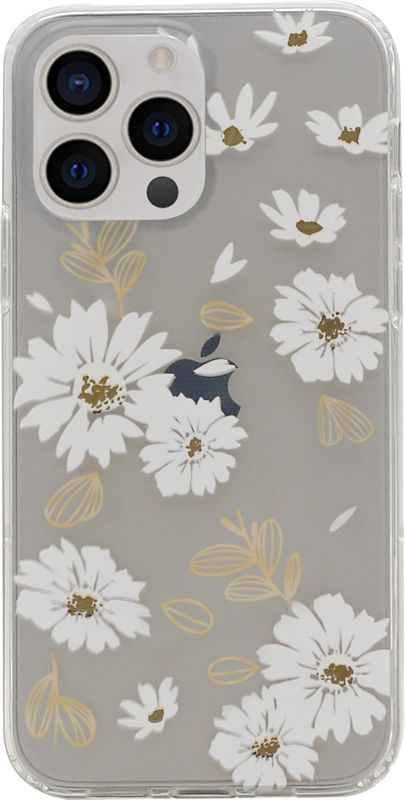 Foto van Bluebuilt daisy gold soft case apple iphone 13 pro back cover transparant