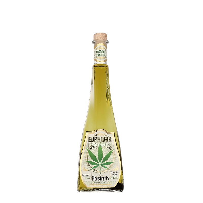 Foto van Euphoria cannabis absinth 50cl 70% gedistilleerd