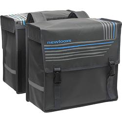 Foto van New looxs dubbele fietstas basic 46 liter bisonyl grijs