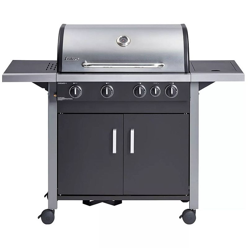 Foto van Enders chicago 4 k gas barbecue - gas bbq - 32 kg - 4+1 brander - barbecue - enders - rvs - grilloppervlak 71×42 cm