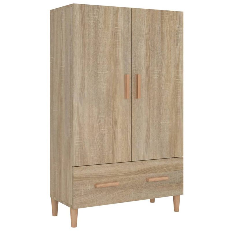 Foto van Vidaxl hoge kast 70x31x115 cm bewerkt hout sonoma eikenkleurig