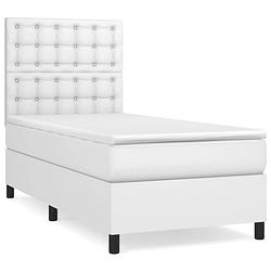 Foto van The living store boxspringbed - bedframe met verstelbaar hoofdbord - pocketvering matras - huidvriendelijk topmatras -