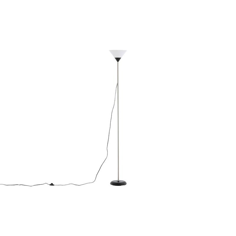 Foto van Batang verlichting vloerlamp 25,4x25,4x178cm plastic beige, zwart, wit.