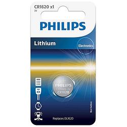 Foto van Philips cr1620/00b minicells alkaline batterij