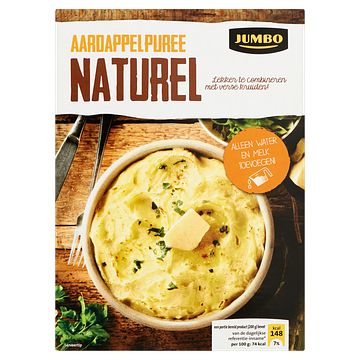 Foto van Jumbo aardappelpuree zakjes naturel 2 x 138g