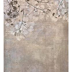 Foto van Dimex beige leaves abstract fotobehang 225x250cm 3-banen