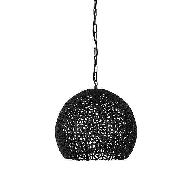 Foto van Light & living - hanglamp sinula - 39x39x38 - zwart