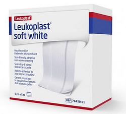 Foto van Leukoplast soft white wondpleister 5m x 4cm
