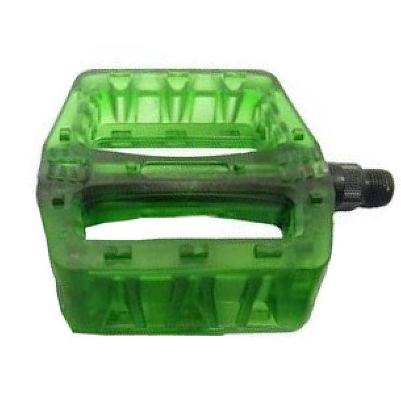 Foto van Vwp platformpedaal bmx clear 9/16 inch groen per set