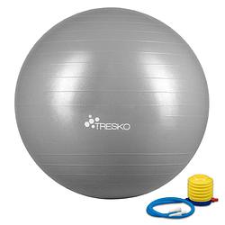 Foto van Yogabal grijs 75 cm, trainingsbal, pilates, gymbal