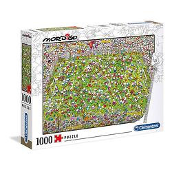 Foto van Clementoni legpuzzel mordillo - the match 1000 stukjes