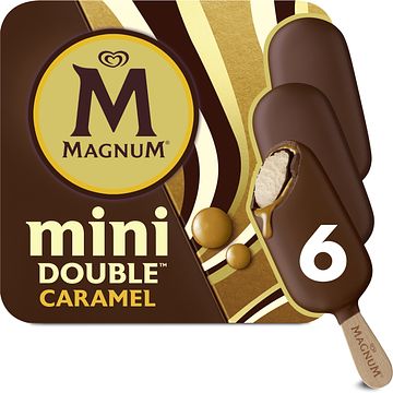 Foto van Magnum mini ijs double caramel 6 x 55ml bij jumbo