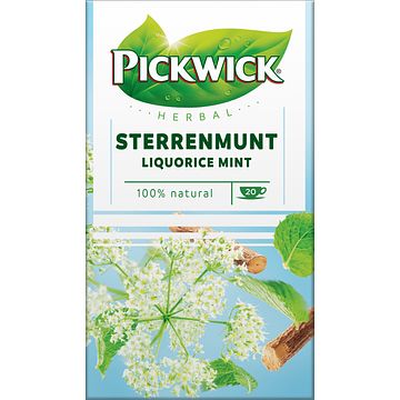 Foto van Pickwick sterrenmunt kruiden thee 20 stuks bij jumbo