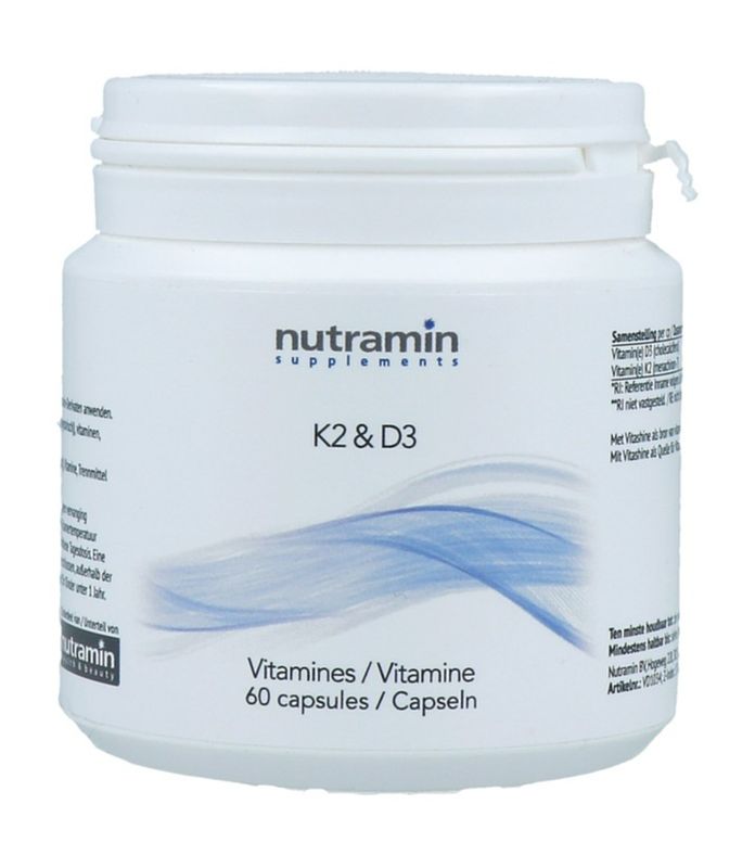 Foto van Nutramin vitamine k2 & d3 capsules