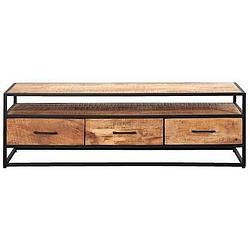 Foto van Tv-dressoir logan - mangohout - 48x150x45 cm - leen bakker