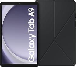 Foto van Samsung galaxy tab a9 8,7 inch 64gb wifi + 4g grijs + book case zwart