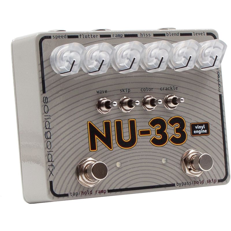 Foto van Solidgoldfx nu-33 vinyl engine chorus/vibrato pedal with integrated noise generator