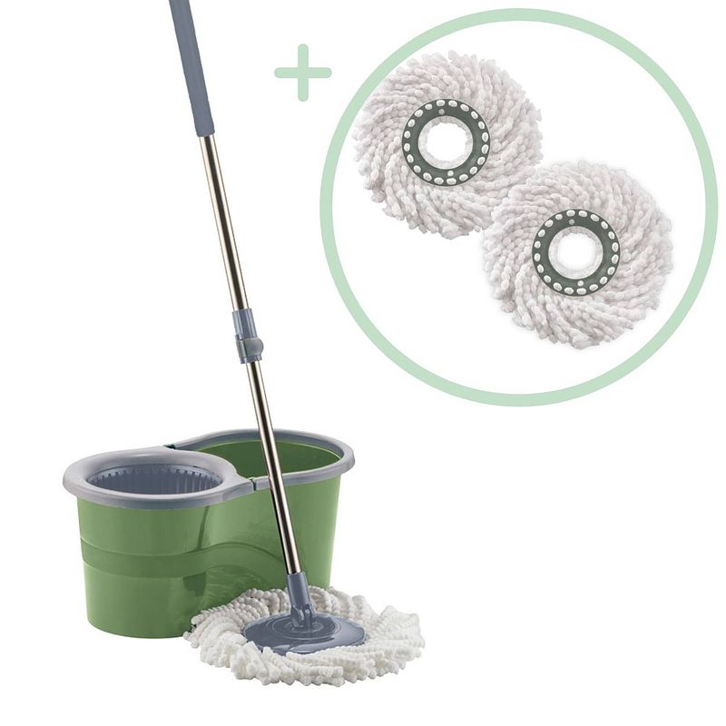 Foto van Orange donkey - smart spin mop pro - dweilsysteem + 2 dweildoeken