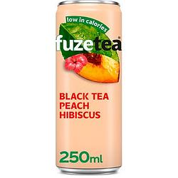 Foto van Fuze tea black tea peach hibiscus 250ml bij jumbo