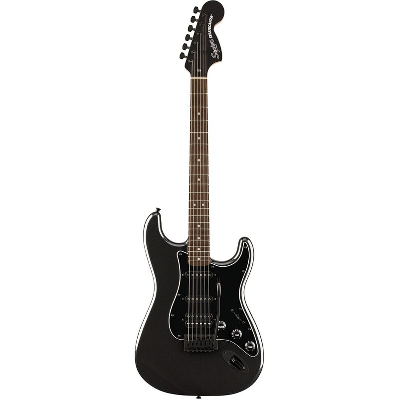 Foto van Squier fsr affinity series stratocaster hss il metallic black elektrische gitaar