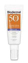 Foto van Biodermal anti age zonnecrème gezicht spf50+