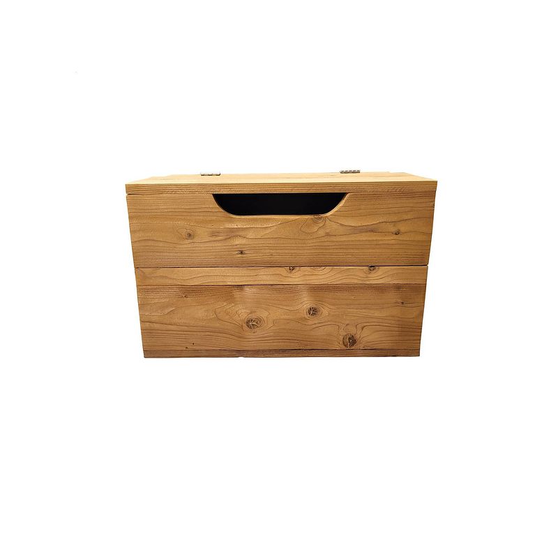 Foto van Wood4you - speelgoedkist kick roastedwood 80lx50hx50d cm