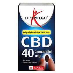 Foto van Lucovitaal cbd cannabidiol 40mg capsules
