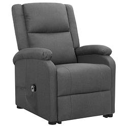 Foto van The living store sta-op-stoel relaxfauteuil - donkergrijs - 70 x 89 x 103.5 cm - verstelbaar - montageset