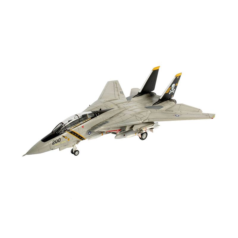 Foto van Revell modelstraaljager f-14a tomcat 13 cm 49-delig