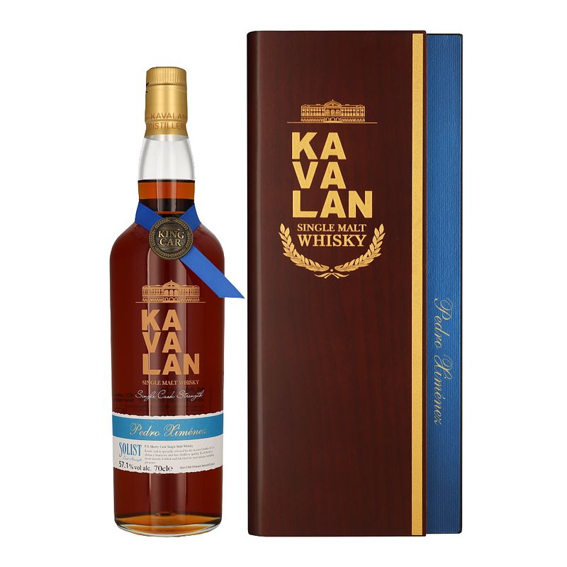 Foto van Kavalan solist px sherry single cask 70cl whisky + giftbox