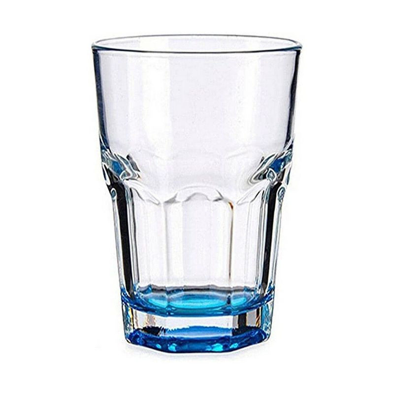 Foto van Glas rood paars blauw roze groen geel glas 285 ml