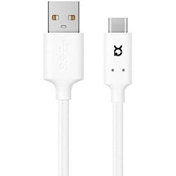 Foto van Xqisit telefoonlader charge en sync usb-c naar usb-a