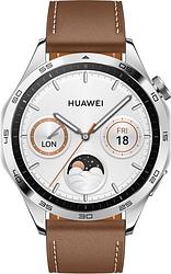 Foto van Huawei watch gt 4 zilver/bruin 46mm