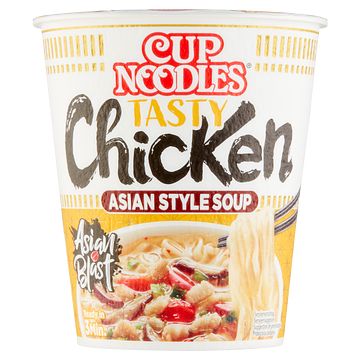 Foto van Nissin cup noodles asian style soup tasty chicken 63g bij jumbo