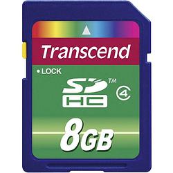 Foto van Transcend standard sdhc-kaart 8 gb class 4