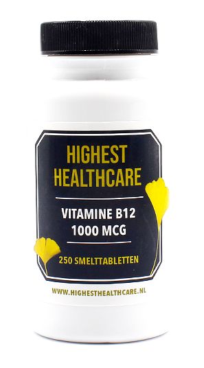 Foto van Highest healthcare vitamine b12 1000mcg smelttabletten