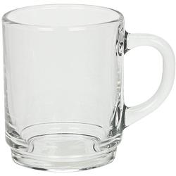 Foto van Luminarc theeglazen wales - 6x - transparant glas - 6.5 x 8 cm - 250 ml - koffie- en theeglazen