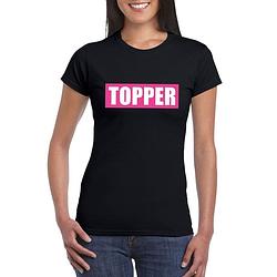 Foto van Toppers topper t-shirt zwart dames xs - feestshirts