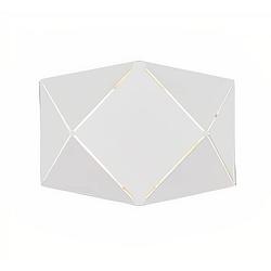 Foto van Trio wandlamp zandor led 18 x 13 cm staal 6,5w 3000k wit