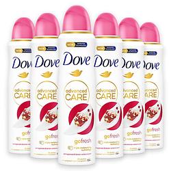 Foto van Dove advanced care go fresh - deodorant spray - pomegrenate & lemon verbana - 6 x 150 ml - voordeelverpakking