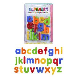 Foto van 1x set gekleurde magnetische alfabet speelgoed letters 26 stuks 4 cm - magneten