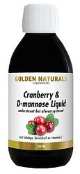 Foto van Golden naturals cranberry & d-mannose liquid