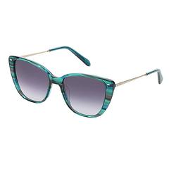 Foto van Fossil zonnebril fos 2101/g/s cat-eye dames groen/grijs