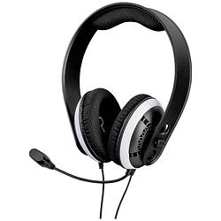 Foto van Raptor gaming h200 over ear headset gamen kabel stereo zwart volumeregeling, microfoon uitschakelbaar (mute)